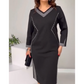 Rochie elegantă cu imprimeu patchwork