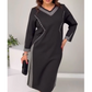 Rochie elegantă cu imprimeu patchwork