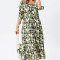 Femei Casual Floral Slim Half Sleeve Rochii