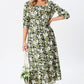 Femei Casual Floral Slim Half Sleeve Rochii