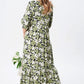 Femei Casual Floral Slim Half Sleeve Rochii