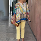 Topuri de damă elegante, largi, cu decolteu ascuțit, cu imprimeu