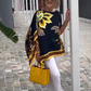 Topuri de damă elegante, largi, cu decolteu ascuțit, cu imprimeu