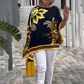 Topuri de damă elegante, largi, cu decolteu ascuțit, cu imprimeu