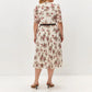 S-4XL👗 Fustă plisată florală elegantă