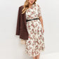 S-4XL👗 Fustă plisată florală elegantă