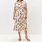 S-4XL👗 Fustă plisată florală elegantă