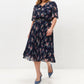 S-4XL👗 Fustă plisată florală elegantă