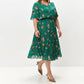 S-4XL👗 Fustă plisată florală elegantă