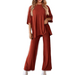 Set de top și pantaloni casual pentru femei