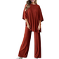 Set de top și pantaloni casual pentru femei