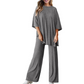 Set de top și pantaloni casual pentru femei