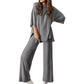 Set de top și pantaloni casual pentru femei