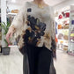 👚 Top Femei cu Gât Rotund & Imprimat Floral 🌸 | Bumbac Respirabil