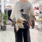 👚 Top Femei cu Gât Rotund & Imprimat Floral 🌸 | Bumbac Respirabil