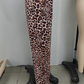 🔥Pantaloni cu picior drept și picior lat pentru femei cu imprimare de leopard🐆