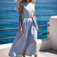 【S-2XL】👗Rochie elegantă de culoare solidă cu curea