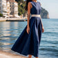 【S-2XL】👗Rochie elegantă de culoare solidă cu curea