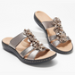【EU 35-43】🌺Sandale slip-on de damă cu decor floral