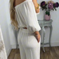 💃Set de pantaloni și top cu umerii deschiși pentru femei
