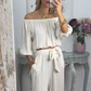 💃Set de pantaloni și top cu umerii deschiși pentru femei