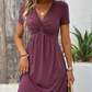 【S-2XL】👗Rochie cu mâneci scurte, cu decolteu în V, pentru femei🔥