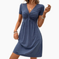 【S-2XL】👗Rochie cu mâneci scurte, cu decolteu în V, pentru femei🔥