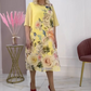 🌸 Fustă casual cu jumătate de corp floral pentru femei