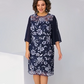 👗 Rochie lungă din plasă florală