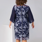 👗 Rochie lungă din plasă florală