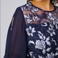 👗 Rochie lungă din plasă florală