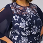 👗 Rochie lungă din plasă florală