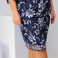 👗 Rochie lungă din plasă florală