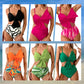 👙Set costum de baie pentru femei cu talie înaltă și papion🏖️