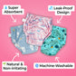 Pantaloni de antrenament pentru oliță pentru bebeluși 3-Pack
