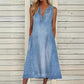 🌹 Rochie din denim spălat pentru femei