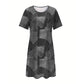 🌟Mărimi mari XL–4XL |  Rochie casual patchwork pentru femei 💃