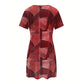 🌟Mărimi mari XL–4XL |  Rochie casual patchwork pentru femei 💃