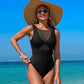 Costum de baie cu o singură piesă de culoare solidă pentru femei