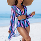 Set de bikini sexy și la modă, format din trei piese