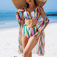 Set de bikini sexy și la modă, format din trei piese