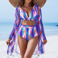 Set de bikini sexy și la modă, format din trei piese