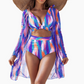 Set de bikini sexy și la modă, format din trei piese