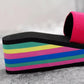 🌈 Flip flop pentru femei cu talpă curcubeu