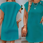 Culoare solidă rotund decolteu Slimming A-line rochie