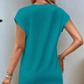Culoare solidă rotund decolteu Slimming A-line rochie