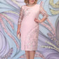 Rochie elegantă din dantelă florală