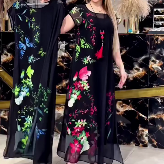 🌸Rochii de tul florale elegante pentru femei