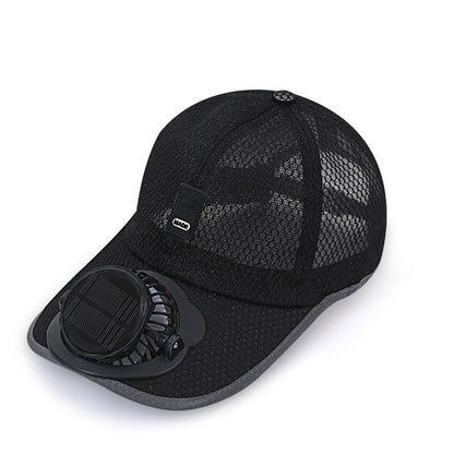 🧢 Șapcă de baseball respirabilă cu ventilator solar