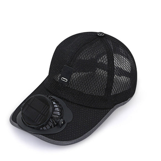 🧢 Șapcă de baseball respirabilă cu ventilator solar